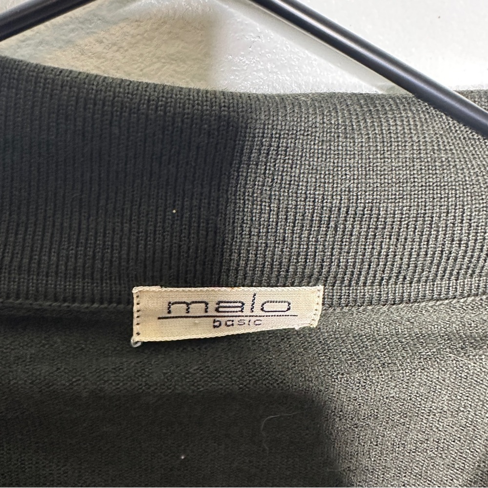 Malo Basic 100% Wool Collared Polo Lightweight Sw… - image 3